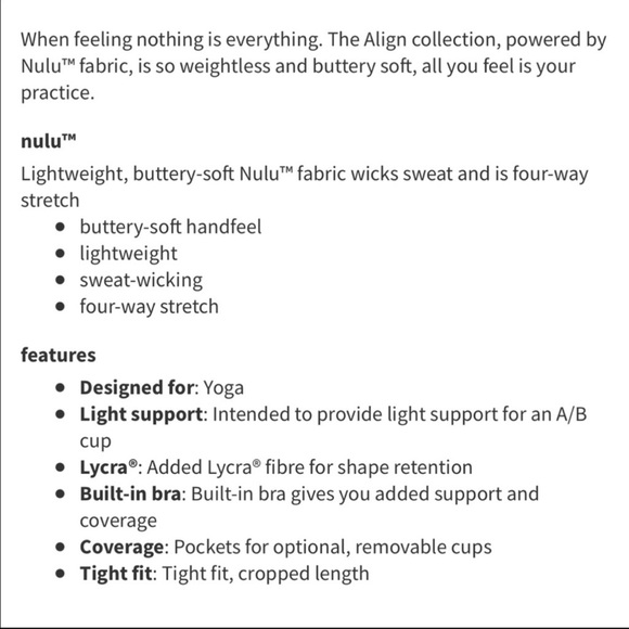 Lululemon Align Tank Top Crop Top Dark Olive Nwt 14 - Picture 7 of 9